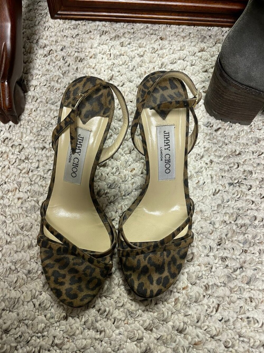 Jimmy Choo cheetah print low heel